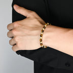 Bracelet en pierre naturelle œil de tigre, bracelet de perles de niche pour couples, cadeau pour hommes et femmes