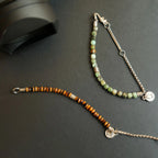 Collier en cristal naturel couronne vintage