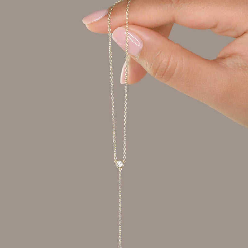 Y-Neck Custom Initial Necklace Adjustable Versatile Personalized Choker