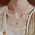 Natural Nephrite Gourd Necklace - Stone of Blessing & Prosperity