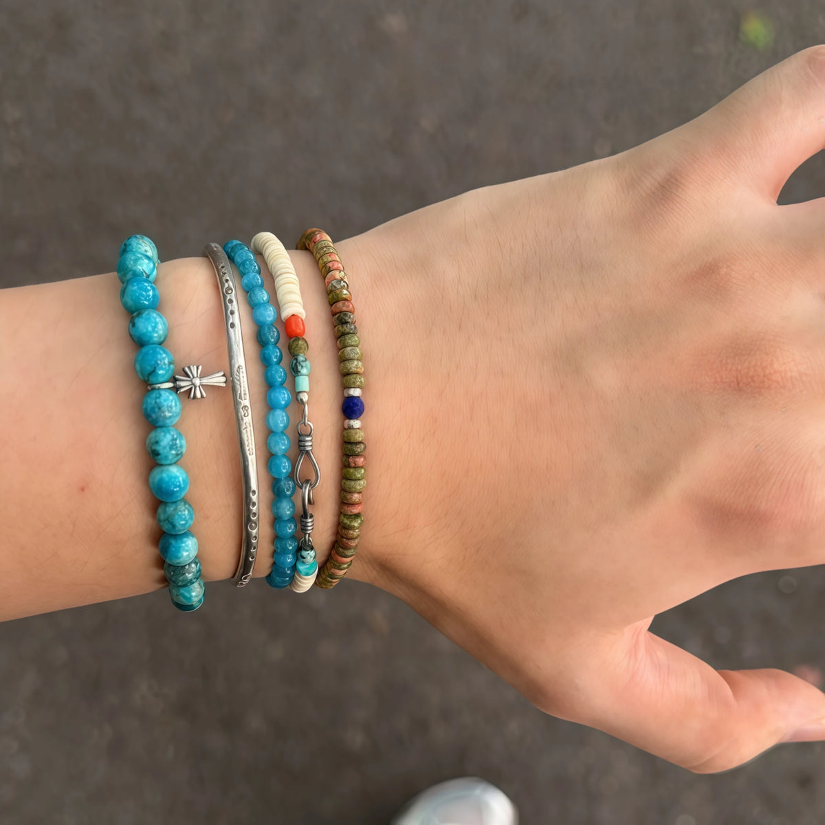 Collier en cristal naturel couronne vintage