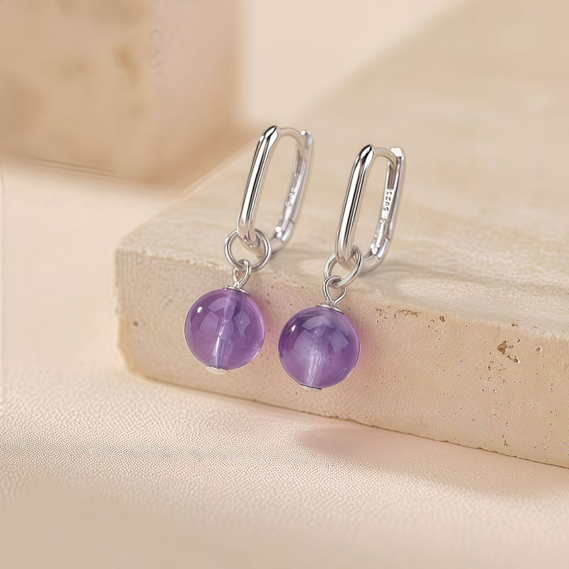 Natural Crystal Vigil Calm Earrings