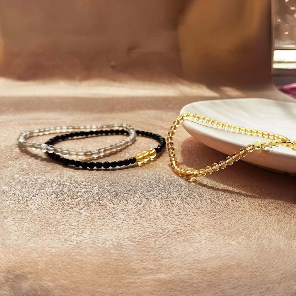 Collier en cristal naturel couronne vintage