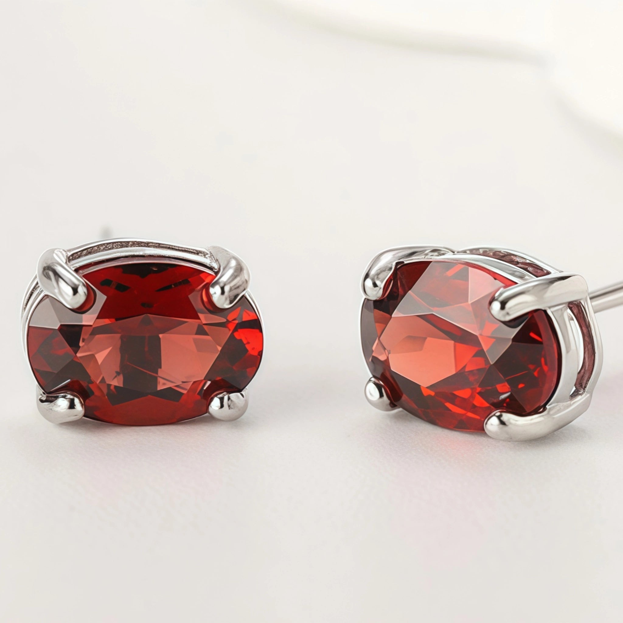 Natural Red Garnet Jewelry Set - Love & Protection