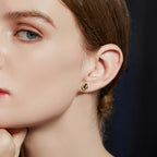 Boucles d'oreilles Œil de tigre naturel — Collection Caramel de Maillard