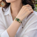 Peridot Botanical Handmade Bracelet - Healing & Renewal