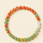 Natural Hetian Jade & Red Agate Bracelet - Wear Peace Close to Your Heart