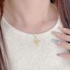 Natural Hetian Jade Moon & Star Necklace