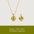 IT'S ME Series S925 Silver Birthstone Necklace, Women Dainty Clavicle Chain, Perfect Birthday Gift