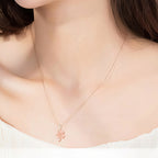 Lucky Four‑Leaf Clover Necklace/Bracelet/Earrings Set - Conveying Romance