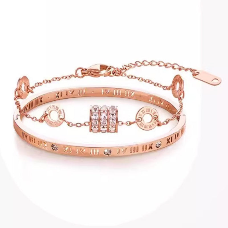 Roman Numerals Slim Waist Bracelet, Exclusive Ggentleness and Elegance for Yourself