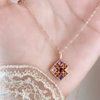 Collier Sakura en jade Hetian