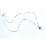 Pendentif Trèfle à quatre feuilles bleu en cristal naturel – Cadeau porte-bonheur pour elle / Maman