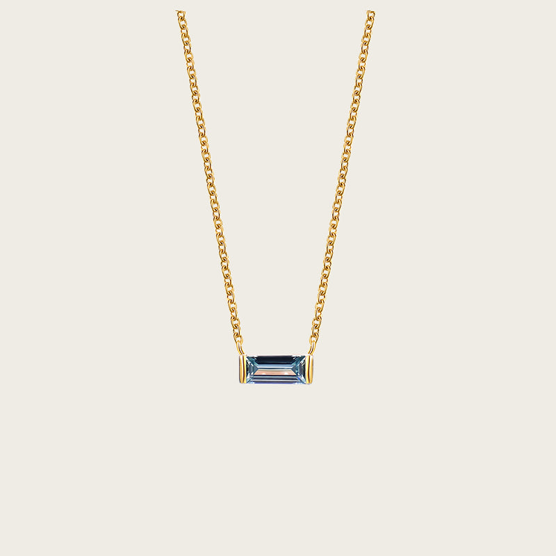 Birthstone Necklace for Women, Minimalist High-end Clavicle Chain