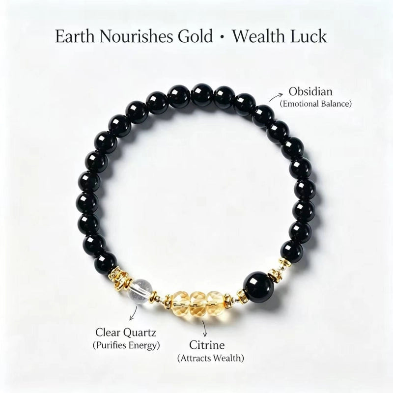 Natural Obsidian Bracelet — Protect Your Fortune