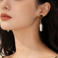 Baroque Pearl Natural Tiger Eye Earrings, Unique Style, Light Luxury & Premium