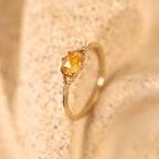 Natural Citrine Ring - Strengthens Money-Magnet Aura