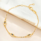 Devil's Eye Bracelet, Pure Silver Zircon Light Luxury Bracelet
