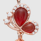 Collier en cristal de quartz clair Pendentif facetté irrégulier