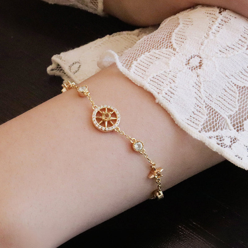 Abundance Compass Natural Citrine Necklace/Bracelet Set - Wealth & Opportunity