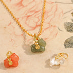 Natural Hetian Jade Pony Pendant Necklace - Success & Peace