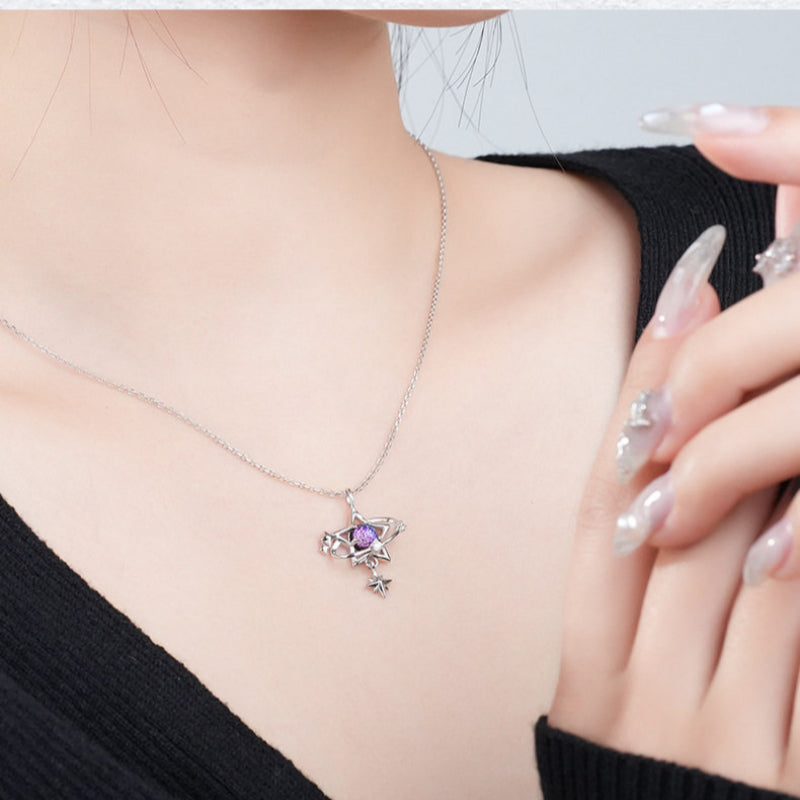Day & Night Moon Star Necklace —echo each other / resonate with each other