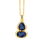 Birthstone Necklace for 12 Months, Lucky Fortune Pendant Birthday Gift for Her