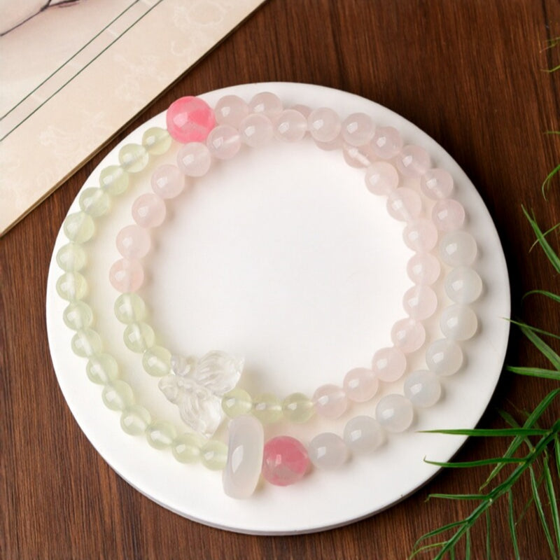 Natural Rose Quartz Bracelet — Natural tranquility and strength