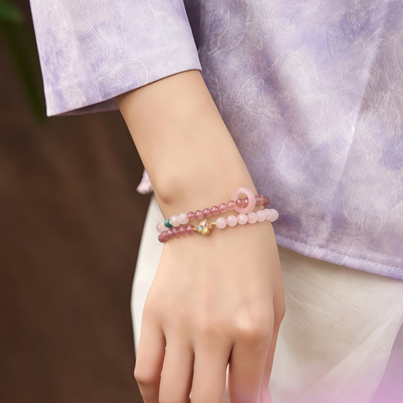 Bracelet en cristal naturel Éclat d'amour