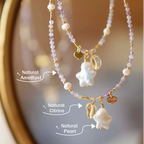 Améthyste Citrine Étoile Perle – Alignez Richesse & Intuition
