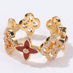 Bague trèfle étoile porte-bonheur – Guidée par les étoiles, gardée par le trèfle