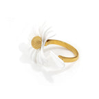 Nouvelle bague ouverte Sunny Daisy - Bague Innocence