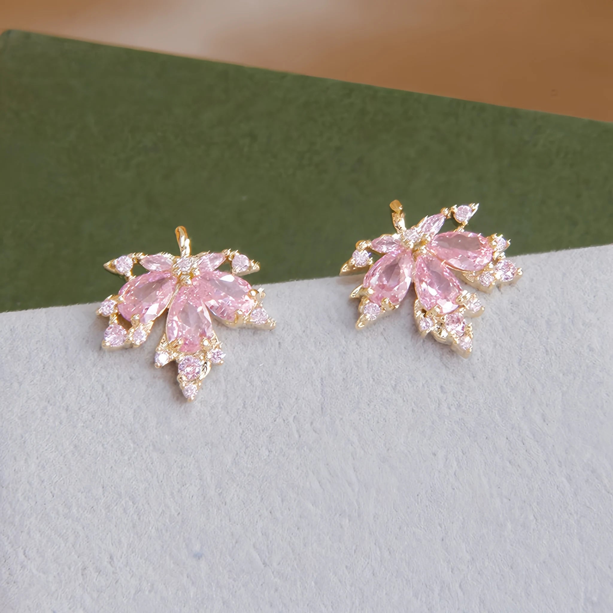 Rose Quartz Necklace Earrings Ring Jewelry Set - Embrace Self‑Love Energy