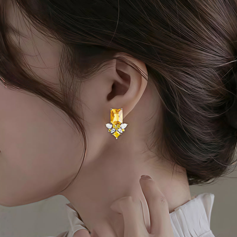 Boucles d'oreilles en cristal naturel Zorvath