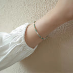 Natural Gemstone Stackable Bracelet - Keep Natural Texture & Absorb Earth Energy