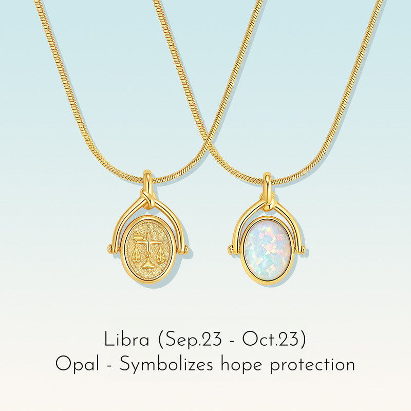 Zodiac Birthstone Necklace, Minimalist Clavicle Chain, Unique Birthday Gift for Girlfriend