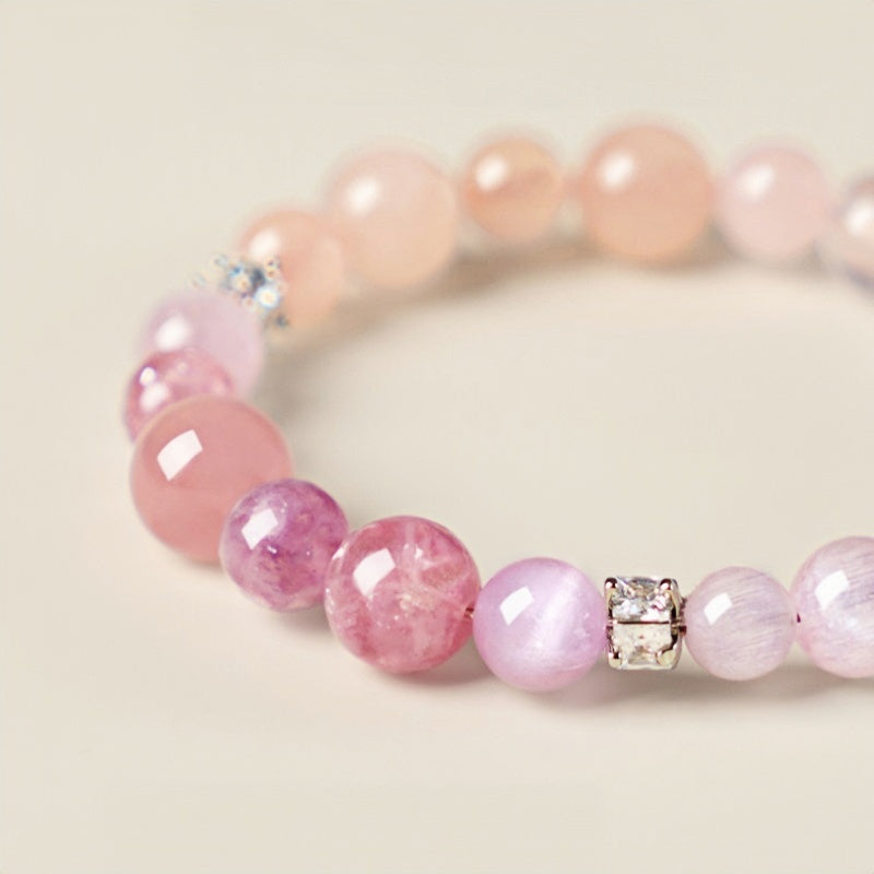 Bracelet en cristal naturel murmure de pétales