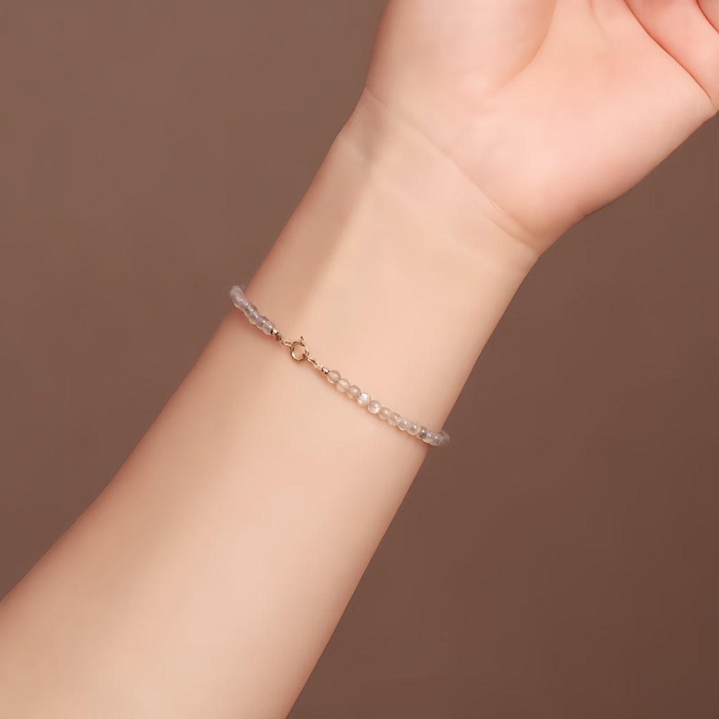 Bracelet tressé floral fait main