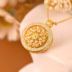 Rotating Lotus Necklace - Cycling Good Luck with Lasting Abundance and Joy