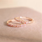Bague Quartz Rose – Cœur Ouvert, Attire l'Amour, Épanouissement Printanier