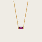Birthstone Necklace for Women, Minimalist High-end Clavicle Chain