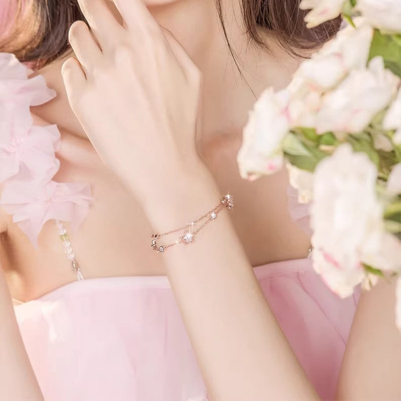 Bracelet Lune et Étoile Pacte d'Amour