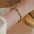 Unakite & Pearl Stackable Bracelet - Gentle Restorative Vibes