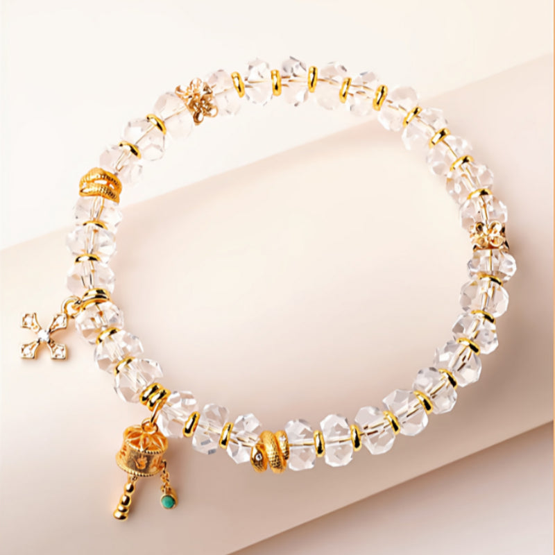 Bracelet de Quartz Clair "Tourneur de Fortune"
