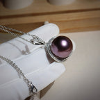 Purple Freshwater Pearl Jewelry Set - Nobility & Gentleness