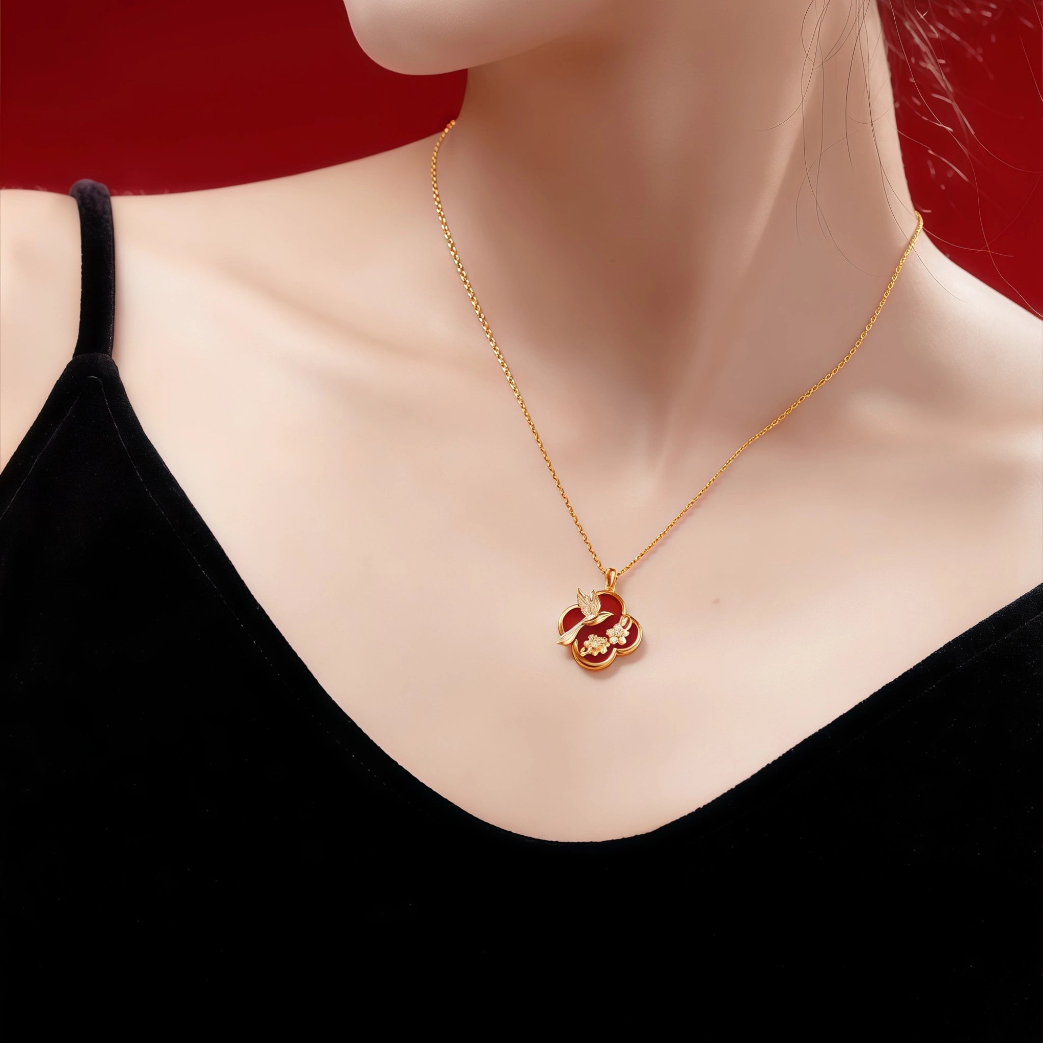 Collier en cristal de quartz clair Pendentif facetté irrégulier