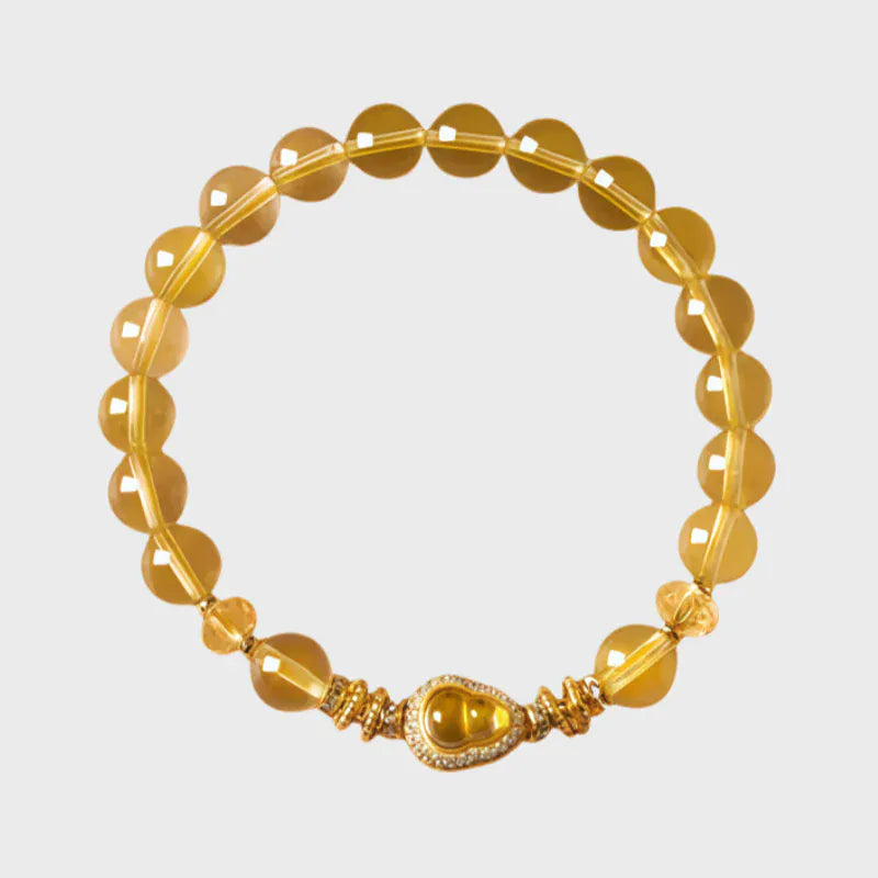 Golden Warrior Natural Crystal Bracelet