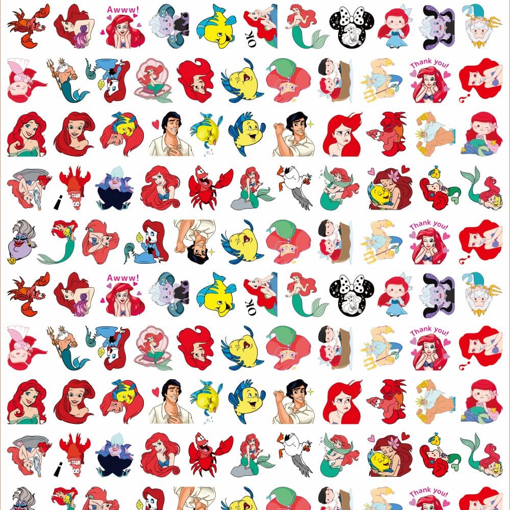 Ariel Princess 4cm Acrylic Charms for DIY match game-open in live