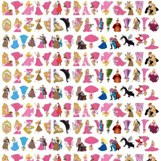 Aurora Princess 4cm Acrylic Charms for DIY match game-open in live