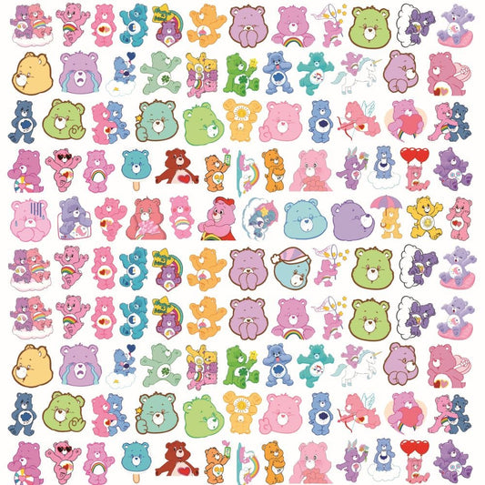 Care Bears 4cm Acrylic Charms for DIY match game-open in live